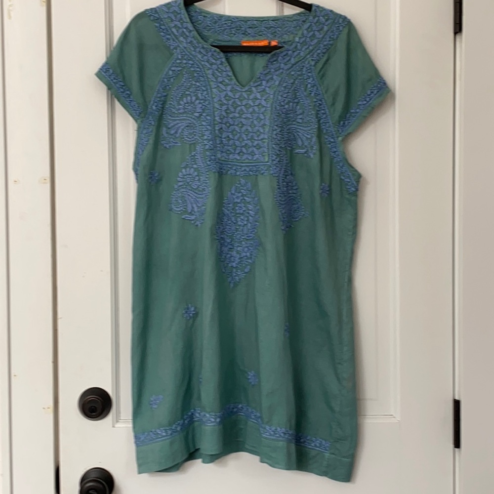 Oliphant embroidered shift dress
